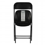 Silla plegable polipropileno negro